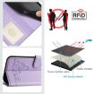 TCL 60 SE NxtPaper Embossed RFID Leather Phone Case, Lanyard, Purple - 5