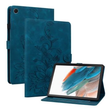 Samsung Galaxy Tab A8 10.5 2022 Embossed Leather Case (Dark Blue) - 1