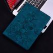 Samsung Galaxy Tab S9+/S9 FE+ Dark Blue Lily Embossed Case - 2