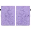 Samsung Galaxy Tab A 8.0 2019 Purple Lily Embossed Leather Case - 3