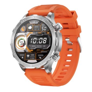 DK67 Fitness Smart Watch, 1.53" IP67, BT Call/Health Monitor, Orange - 1