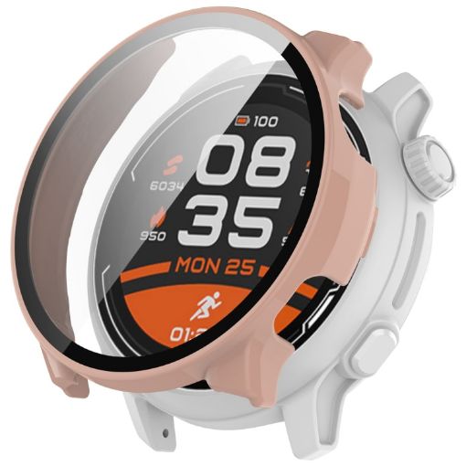 COROS Pace 2 Pink Watch Case with Tempered Film Protection - 1