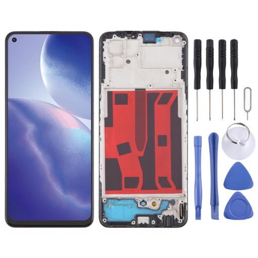 OPPO Reno5 Z OLED Screen Digitizer Assembly with Frame - 1