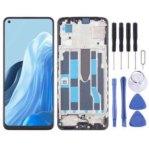 OPPO Reno7 5G OLED LCD Screen Digitizer Assembly with Frame - 1