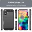iPhone 17 Black Carbon Fiber TPU Case with Brushed Texture - 2