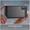 iPhone 17 Black Carbon Fiber TPU Case with Brushed Texture - 5
