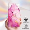 Vivo S30 PT003 Pink Purple Gold Marble Flip Leather Case - 4
