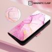 Vivo S30 PT003 Pink Purple Gold Marble Flip Leather Case - 6