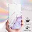 Vivo S30 White Purple Marble Flip Leather Phone Case PT003 - 4