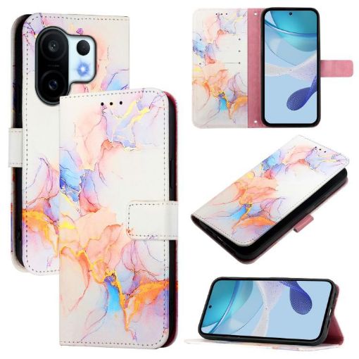 Vivo S30 Pro Mini PT003 Marble White Leather Flip Phone Case - 1