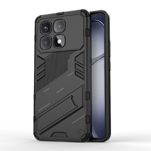 Redmi K70 Ultra Global Punk Armor 2-in-1 Phone Case Black - 1