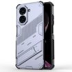 Redmi A5/Poco C71 Phone Case with Holder, Punk Armor, Grey - 1