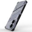 Redmi A5/Poco C71 Phone Case with Holder, Punk Armor, Grey - 5