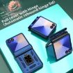 Galaxy Z Flip7 5G Case with Sliding Window & Ring Stand - Blue - 6