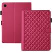 Samsung Galaxy Tab A8 10.5 Rhombus Leather Case (Red) - 3