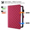 Samsung Galaxy Tab A8 10.5 Rhombus Leather Case (Red) - 4