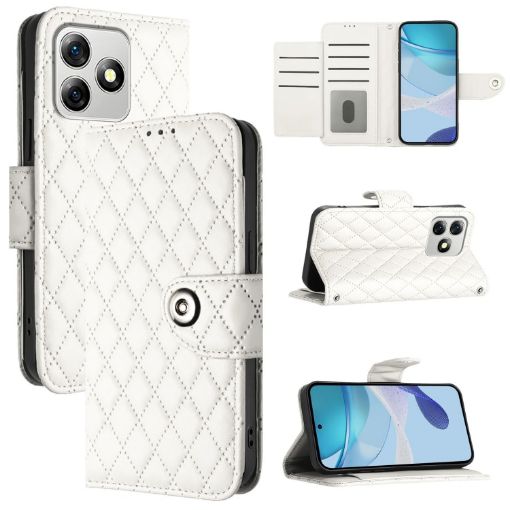 Ulefone Note 18 Ultra White Leather Flip Case with Lanyard - 1