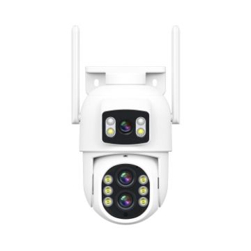 ESCAM QF500 10X Zoom 5+5MP WiFi Camera with Motion Detection UK Plug - 1