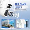 ESCAM QF500 10X Zoom 5+5MP WiFi Camera with Motion Detection UK Plug - 5