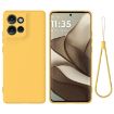 Yellow Liquid Silicone Phone Case for Motorola Edge 50 Neo/S50 - 1