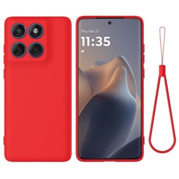 Motorola Edge 60 Fusion/Edge 60 Red Silicone Dropproof Case - 1