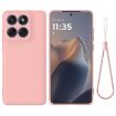 Motorola Edge 60 Fusion Solid Pink Silicone Dropproof Case - 1