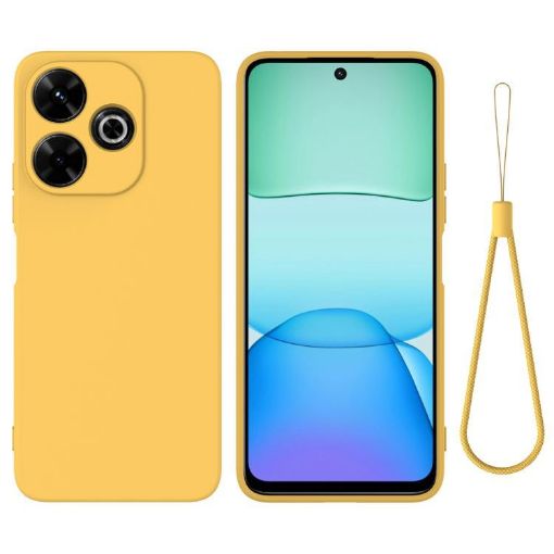Redmi 13x 4G Yellow Silicone Dropproof Full Coverage Case - 1