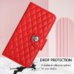 Samsung Galaxy A17 5G Red Leather Flip Case with Lanyard - 6