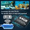 1080P Wireless Underwater Fishing Camera with App Control (Blue) - 6