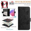 TCL 605/60 SE Rose Embossed RFID Anti-theft Leather Case (Black) - 5