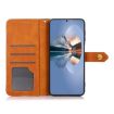 Samsung Galaxy XCover7 Pro Dual-color Leather Flip Case Brown - 4