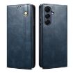 Samsung Galaxy A17 5G Blue Leather Phone Case - Oil Wax Texture - 1