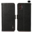 Samsung Galaxy XCover7 Pro KHAZNEH Leather RFID Case (Black) - 1