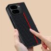 Pixel 10 Pro Fold Ultra-thin Carbon Fiber Phone Case (Black Red) - 4