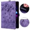 OnePlus Pad/Pad Pro 12.1 Cartoon Sakura Cat Leather Case (Purple) - 4