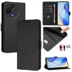 TCL 605/60 SE RFID Leather Phone Case, Black, Smile Embossing - 1