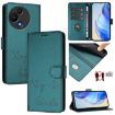 TCL 605/60 SE Peacock Green RFID Leather Phone Case - 1