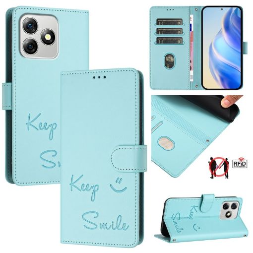 Ulefone Note 18 Ultra 5G Mint Green RFID Leather Phone Case - 1