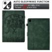 Green Cats Embossed Leather Case for Samsung Galaxy Tab S5e/T720 - 4