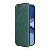 Xiaomi Poco F7 5G Green Carbon Fiber Leather Flip Case - 2