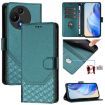 TCL 605/60 SE Peacock Green RFID Leather Phone Case - 1