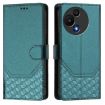 TCL 605/60 SE Peacock Green RFID Leather Phone Case - 2