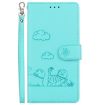 Tecno Camon 40 Pro 4G Green Cute Cats RFID Leather Phone Case - 2