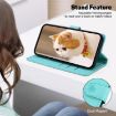 Tecno Camon 40 Pro 4G Green Cute Cats RFID Leather Phone Case - 5