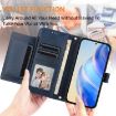 Tecno Camon 40 Premier Leather Wallet Case (Blue) with Multi-Card Slots - 5