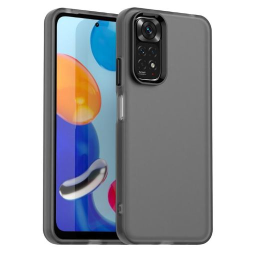 Redmi Note 11/11S 4G Shockproof Candy PC TPU Case (Black) - 1