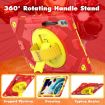 Spider Grip Stand Case for Samsung Galaxy Tab S10+/S9+/FE+ (Yellow Red) - 2