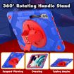 Samsung Galaxy Tab S10+/S9+/S9 FE+ Spider Grip Stand Case (Red Blue) - 2