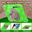 Galaxy Tab S10+/S9+ Spider Grip Stand Case (Coffee Green) - 2
