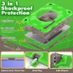 Galaxy Tab S10+/S9+ Spider Grip Stand Case (Coffee Green) - 6